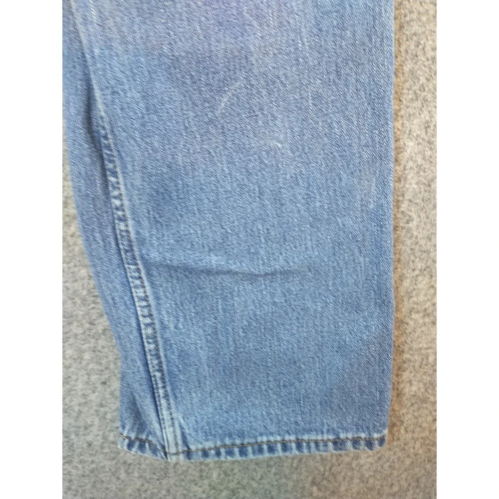 Levis 505 Regular Fit Jeans Mens 38x29 Light Wash Blue Straight Leg Denim Cotton